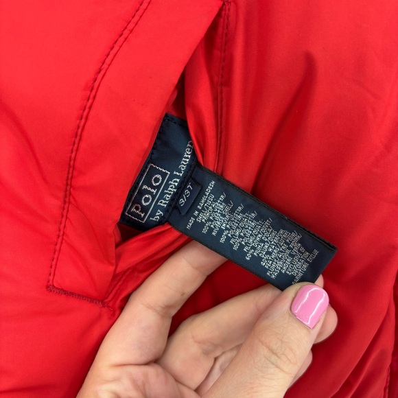 Polo Ralph Lauren Reversible Puffer Vest Boys Size 3/3T Red Black Embroidered - Picture 3 of 8